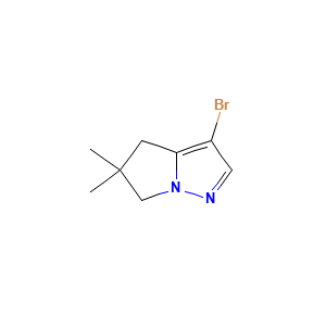 3-bromo-5,5-dimethyl-4H,5H,6H-pyrrolo[1,2-b]pyrazole