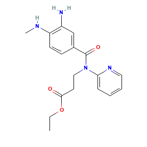 N-(3-Amino-4-(methylamino)benzoyl)-N-2-pyridinyl-beta-alanine ethyl ester