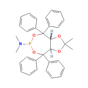 (3aR,8aR)-N,N,2,2-Tetramethyl-4,4,8,8-tetraphenyltetrahydro-[1,3]dioxolo[4,5-e][1,3,2]dioxaphosphepin-6-amine