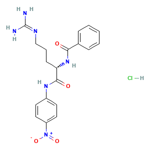(S)-5-(Amidinoamino)-2-(benzoylamino)-N-(4-nitrophenyl)valeramide monohydrochloride