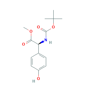 (S)-Methyl 2-((tert-butoxycarbonyl)amino)-2-(4-hydroxyphenyl)acetate