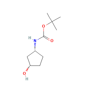 rac-tert-butyl N-((1R,3S)-3-hydroxycyclopentyl)carbamate