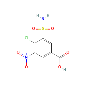 4-Chloro-3-nitro-5-sulphamoylbenzoic acid