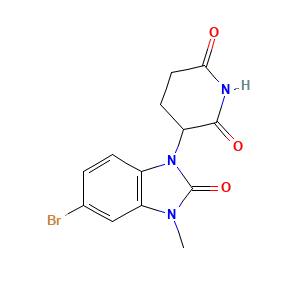 3-(5-Bromo-3-methyl-2-oxo-2,3-dihydro-1h-benzo[d]imidazol-1-yl)piperidine-2,6-dione