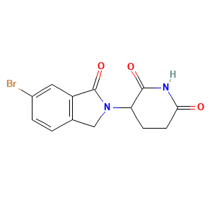 3-(6-bromo-1-oxo-2,3-dihydro-1H-isoindol-2-yl)piperidine-2,6-dione