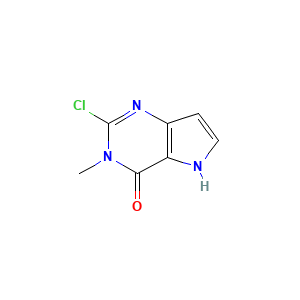 2-Chloro-3-methyl-3H,4H,5H-pyrrolo[3,2-d]pyrimidin-4-one