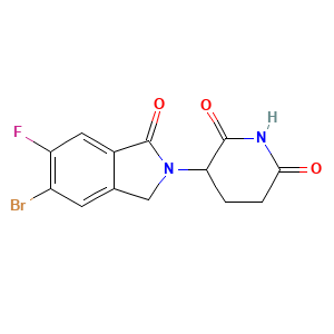 3-(5-Bromo-6-fluoro-1-oxoisoindolin-2-yl)piperidine-2,6-dione