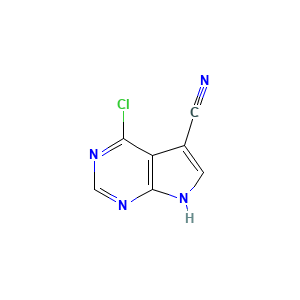 4-Chloro-7H-pyrrolo(2,3-d)pyrimidine-5-carbonitrile