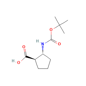 (1R,2R)-2-(((tert-butoxy)carbonyl)amino)cyclopentane-1-carboxylic acid