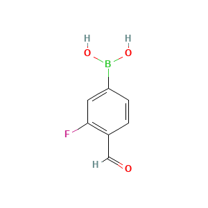 3-Fluoro-4-formylphenylboronic acid