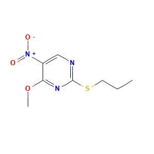4-Methoxy-5-nitro-2-(propylsulfanyl)pyrimidine
