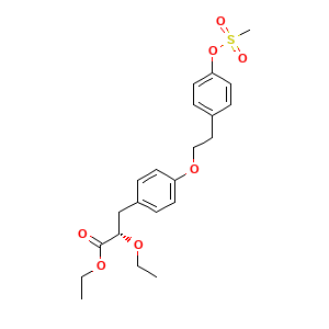 ethyl (S)-2-ethoxy-3-[4-[[4-(methylsulfonyloxy)phenethyl]oxy]phenyl]propanoate