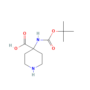 4-[(tert-Butoxycarbonyl)amino]piperidine-4-carboxylic acid