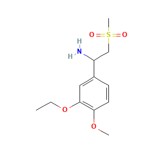 1-(3-Ethoxy-4-methoxy-phenyl)-2-methanesulfonyl-ethylamine