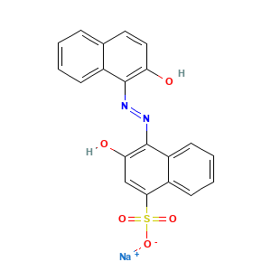 1-Naphthalenesulfonic acid, 3-hydroxy-4-((2-hydroxy-1-naphthalenyl)azo)-, monosodium salt