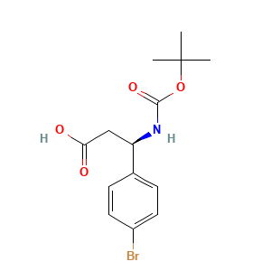 Boc-(R)-3-Amino-3-(4-bromo-phenyl)-propionic acid