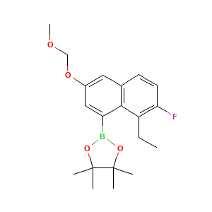 2-(8-Ethyl-7-fluoro-3-(methoxymethoxy)naphthalen-1-yl)-4,4,5,5-tetramethyl-1,3,2-dioxaborolane