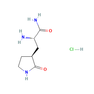 (2S)-1-amino-1-oxo-3-[(3S)-2-oxopyrrolidin-3-yl]propan-2-aminium chloride