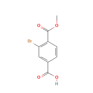3-Bromo-4-(methoxycarbonyl)benzoic acid
