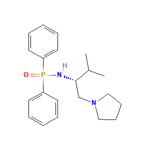 (R)-N-(3-Methyl-1-(pyrrolidin-1-yl)butan-2-yl)-P,P-diphenylphosphinic amide