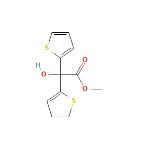 Methyl alpha-hydroxy-alpha-2-thienyl-2-thiopheneacetate