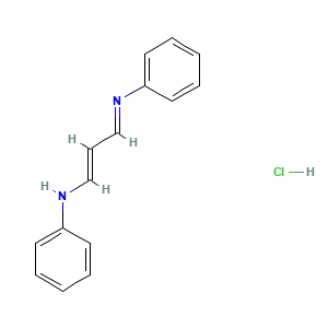 Benzenamine, N-(3-(phenylamino)-2-propen-1-ylidene)-, hydrochloride (1:?)