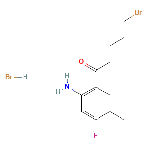 1-(2-Amino-4-fluoro-5-methylphenyl)-5-bromopentan-1-one hydrobromide
