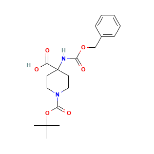 4-(((Benzyloxy)carbonyl)amino)-1-(tert-butoxycarbonyl)piperidine-4-carboxylic acid