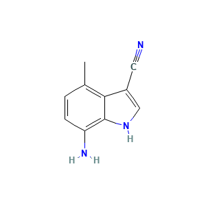 7-amino-4-methyl-1H-indole-3-carbonitrile