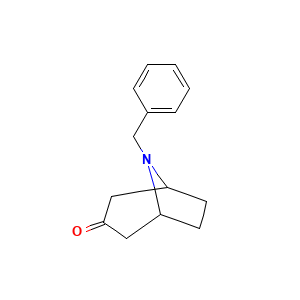 8-Benzyl-8-azabicyclo(3.2.1)octan-3-one