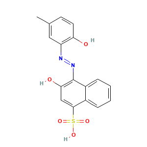 3-Hydroxy-4-(6-hydroxy-m-tolylazo)naphthalene-1-sulphonic acid