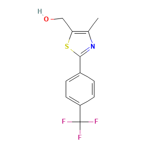 (4-Methyl-2-(4-(trifluoromethyl)phenyl)-1,3-thiazol-5-yl)methanol