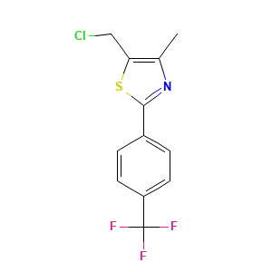 5-Chloromethyl-4-methyl-2-(4-trifluoromethyl-phenyl)-thiazole