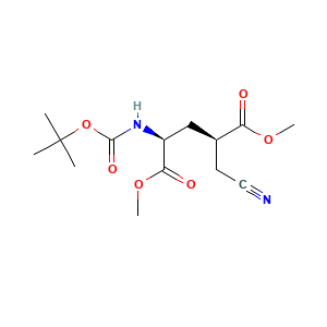(4R)-N-(tert-Butyloxycarbonyl)-4-(cyanomethyl)-L-glutamic Acid 1,5-Dimethyl Ester