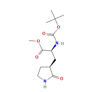 methyl (2S)-2-{[(tert-butoxy)carbonyl]amino}-3-[(3S)-2-oxopyrrolidin-3-yl]propanoate