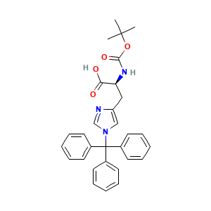 Boc-His(Trt)-OH, Nalpha-Boc-N(im)-trityl-L-histidine
