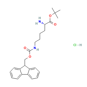 (S)-tert-Butyl 6-((((9H-fluoren-9-yl)methoxy)carbonyl)amino)-2-aminohexanoate hydrochloride