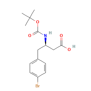 (3R)-4-(4-bromophenyl)-3-{[(tert-butoxy)carbonyl]amino}butanoic acid