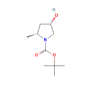 1,1-Dimethylethyl (2R,4S)-4-hydroxy-2-methyl-1-pyrrolidinecarboxylate