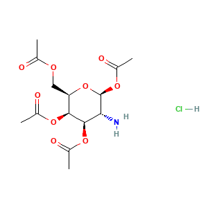 (2S,3R,4R,5R,6R)-6-(Acetoxymethyl)-3-aminotetrahydro-2H-pyran-2,4,5-triyl triacetate hydrochloride