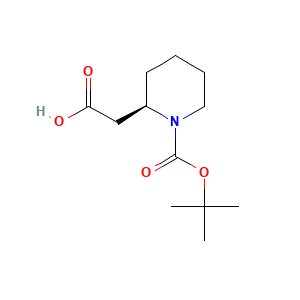 2-((2R)-1-((tert-butoxy)carbonyl)piperidin-2-yl)acetic acid