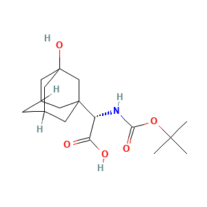 (2S)-((tert-Butoxycarbonyl)amino)(3-hydroxytricyclo(3.3.1.1 3,7)dec-1-yl)acetic acid