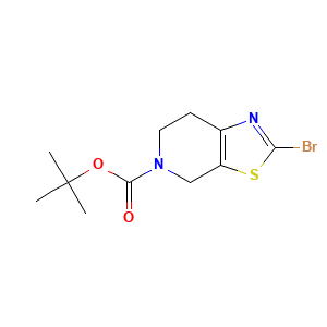 2-Bromo-4,5,6,7-tetrahydro(1,3)thiazolo(5,4-c)pyridine, N-BOC protected