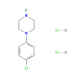 Piperazine, 1-(4-chlorophenyl)-, hydrochloride (1:2)
