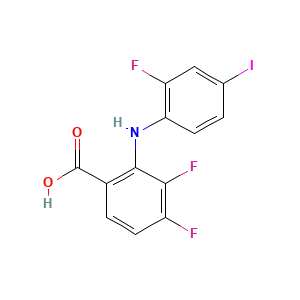 2-(2-Fluoro-4-iodoanilino)-3,4-difluorobenzoic acid