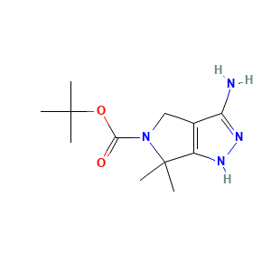 tert-butyl 3-amino-6,6-dimethyl-1H,4H,5H,6H-pyrrolo(3,4-c)pyrazole-5-carboxylate
