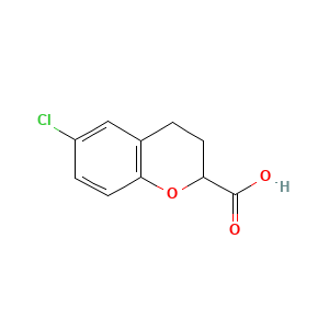 2H-1-Benzopyran-2-carboxylic acid, 6-chloro-2,3-
