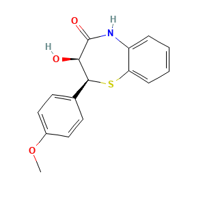 3-Hydroxy-2-(4-methoxyphenyl)-2,3-dihydro-1,5-benzothiazepin-4(5H)-one, (2S,3S)-