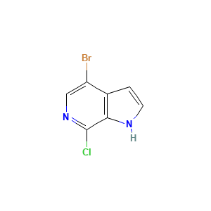 4-Bromo-7-chloro-1H-pyrrolo(2,3-c)pyridine