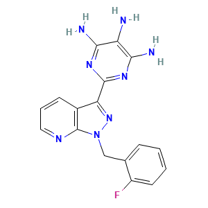 2-(1-((2-Fluorophenyl)methyl)-1H-pyrazolo(3,4-b)pyridin-3-yl)-4,5,6-pyrimidinetriamine